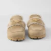 Zapatillas de gamuza y piel de oveja Zapatillas de gamuza y piel de oveja