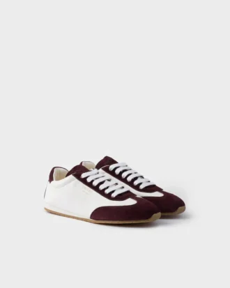 Zapatillas de piel napa y ante