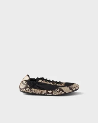 Zapatillas de Re-Nylon y cuero Ayers estampado