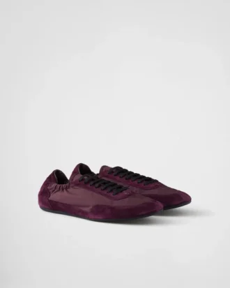 Zapatillas elásticas de Re-Nylon y gamuza