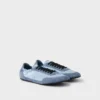 Zapatillas elásticas de Re-Nylon y gamuza Zapatillas elásticas de Re-Nylon y gamuza