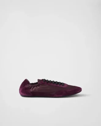 Zapatillas elásticas de Re-Nylon y gamuza