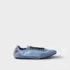 Zapatillas elásticas de Re-Nylon y gamuza Zapatillas elásticas de Re-Nylon y gamuza