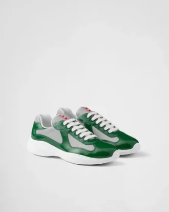 Zapatillas Prada America’s Cup de charol y tejido técnico