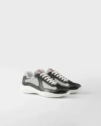 Zapatillas Prada America’s Cup de charol y tejido técnico