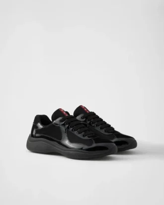 Zapatillas Prada America’s Cup de charol y tejido técnico