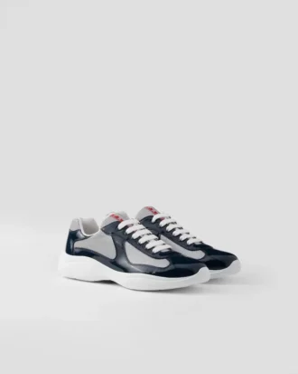 Zapatillas Prada America’s Cup de charol y tejido técnico