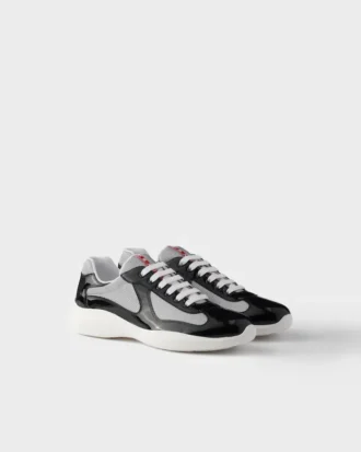 Zapatillas Prada America’s Cup de charol y tejido técnico
