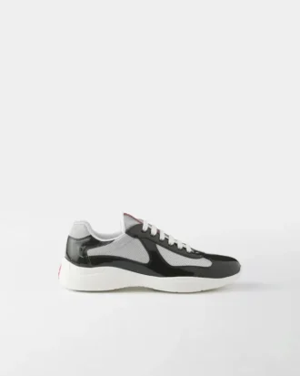 Zapatillas Prada America’s Cup de charol y tejido técnico