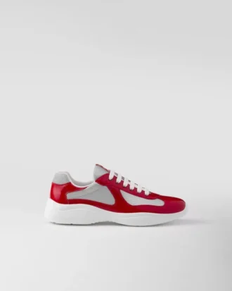 Zapatillas Prada America’s Cup de charol y tejido técnico