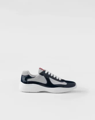 Zapatillas Prada America’s Cup de charol y tejido técnico