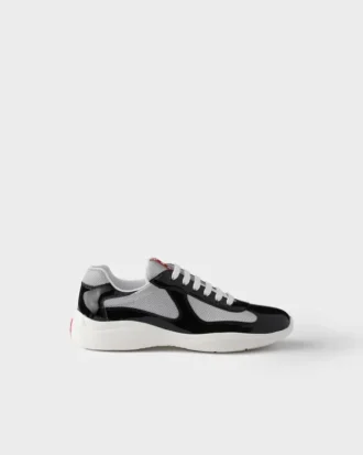 Zapatillas Prada America’s Cup de charol y tejido técnico