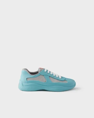 Zapatillas Prada America’s Cup de goma blanda y tejido de bicicleta