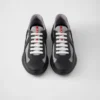 Zapatillas Prada America’s Cup de goma blanda y tejido de bicicleta