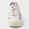 Zapatillas Prada America’s Cup de goma blanda y tejido de bicicleta