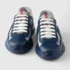 Zapatillas Prada America’s Cup de goma blanda y tejido de bicicleta