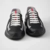 Zapatillas Prada America’s Cup de goma blanda y tejido de bicicleta