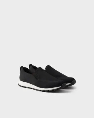 Zapatillas sin cordones de punto elástico
