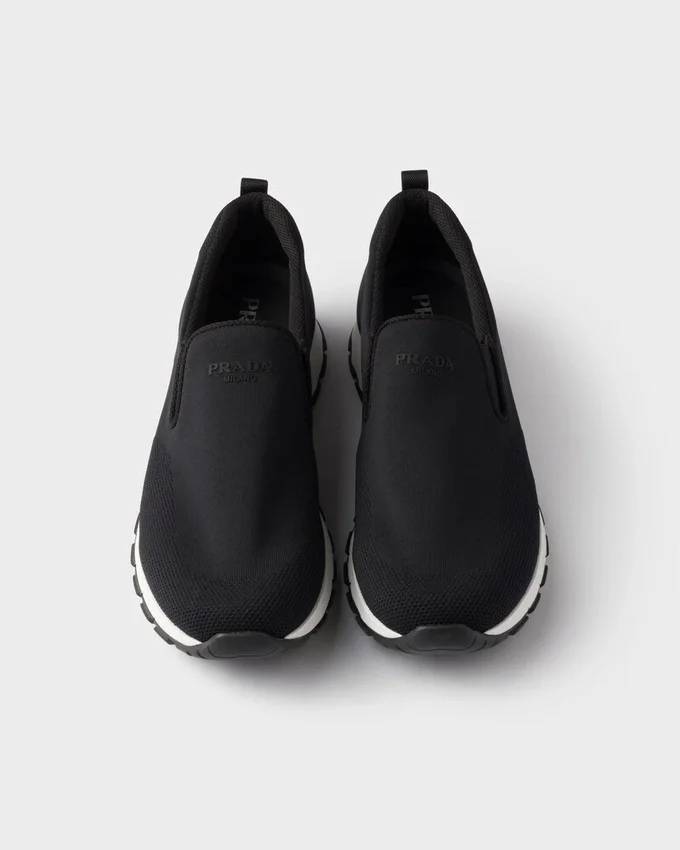 Zapatillas sin cordones de punto elástico Zapatillas sin cordones de punto elástico