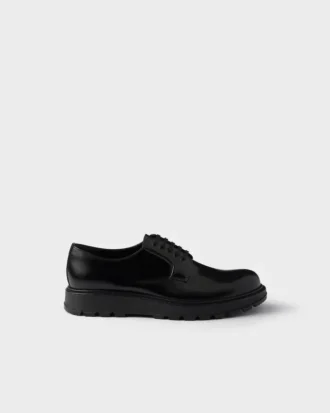 Zapatos con cordones de cuero cepillado