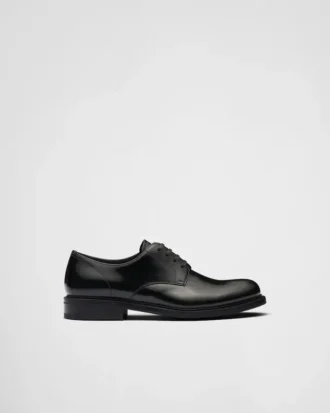 Zapatos con cordones de cuero cepillado