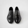 Zapatos con cordones de cuero cepillado