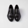 Zapatos con cordones de cuero cepillado