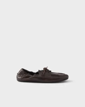 Zapatos con cordones de cuero envejecido Shuffle