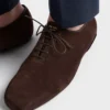 Zapatos con cordones de gamuza