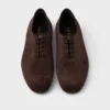 Zapatos con cordones de gamuza