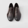 Zapatos con cordones de piel cepillada