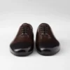 Zapatos con cordones de piel cepillada