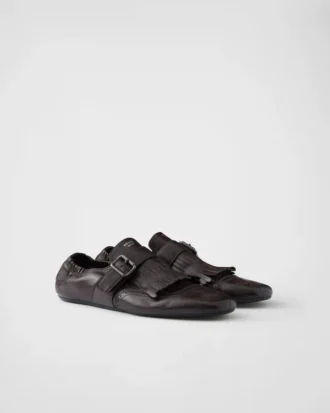 Zapatos con correa de monje y flecos Shuffle