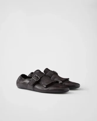 Zapatos con correa de monje y flecos Shuffle