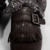 Zapatos con correa de monje y flecos Shuffle