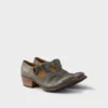 Zapatos de cuero envejecido con hebilla Zapatos de cuero envejecido con hebilla