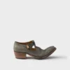 Zapatos de cuero envejecido con hebilla Zapatos de cuero envejecido con hebilla