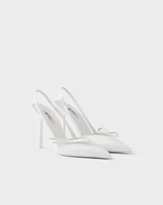 Zapatos de tacón con talón abierto de charol