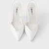 Zapatos de tacón con talón abierto de charol Zapatos de tacón con talón abierto de charol