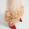 Zapatos de tacón con talón abierto de charol Saffiano Zapatos de tacón con talón abierto de charol Saffiano