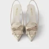 Zapatos de tacón con talón abierto de cuero Zapatos de tacón con talón abierto de cuero