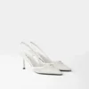 Zapatos de tacón con talón abierto de malla