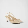 Zapatos de tacón con talón abierto de malla Zapatos de tacón con talón abierto de malla