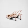 Zapatos de tacón con talón abierto de piel cepillada Zapatos de tacón con talón abierto de piel cepillada