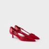 Zapatos de tacón de cuero con laterales abiertos Zapatos de tacón de cuero con laterales abiertos