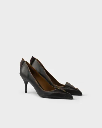 Zapatos de tacón de cuero envejecido