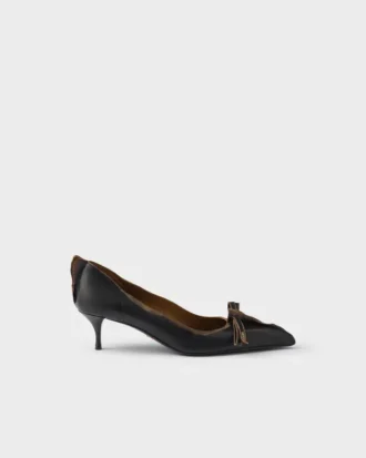 Zapatos de tacón de cuero envejecido