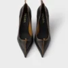 Zapatos de tacón de cuero envejecido Zapatos de tacón de cuero envejecido
