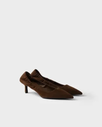 Zapatos de tacón de gamuza