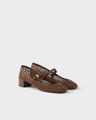 Zapatos de tacón de ganchillo